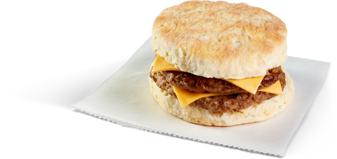 Biscuit Double Sausage With Cheese Iw 7.1 Oz 0153