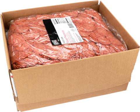Tyson Mr.Nuccio Original Thick Slice Pepperoni Pizza Topping, 12.5 Pound -- 2 per case.