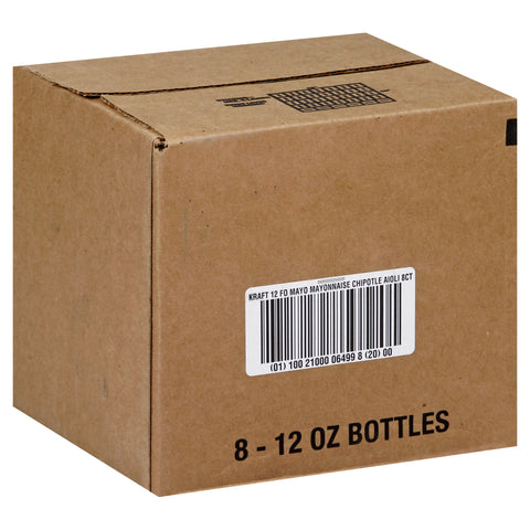 Kraft Chipotle Aioli Mayonnaise, 12 Fluid Ounce -- 8 per case.