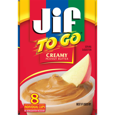 Jif To Go Creamy Peanut Butter Cup, 12 Ounce -- 6 per case