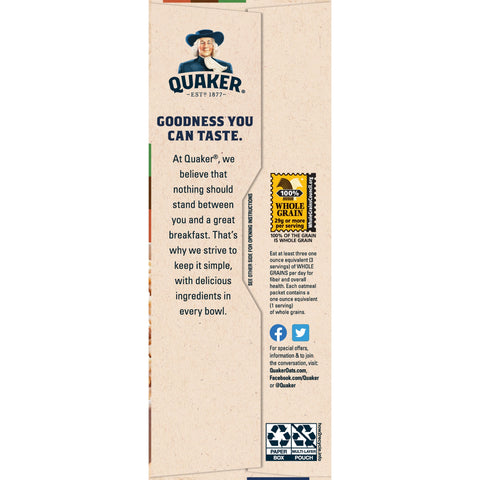 Quaker® CEREAL INSTANT OATS VARIETY PACK 15.1 OZ