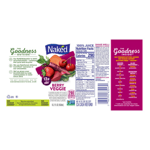 Naked Juice JUICE DRINK VEGETABLE MACHINE
