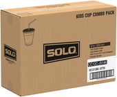 Solo® CUP POLYSTYRENE KIDS COMBO PACK W/ LID/STRAW 12-14 OZ