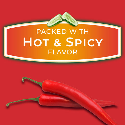 Claussen Hot and Spicy Spears Pickle, 24 Fluid Ounce -- 12 per case