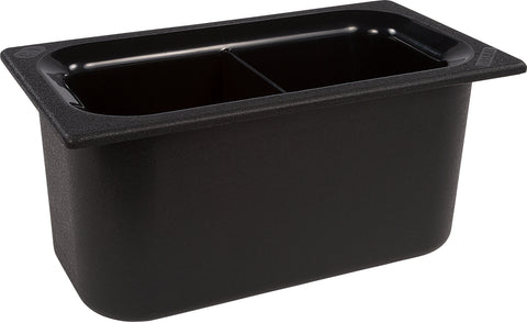 Coldmaster® PAN FOOD DIVIDED BLACK THIRD-SIZE 6