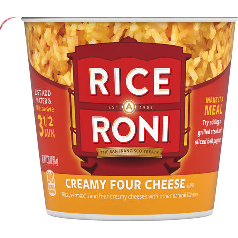 Rice A Roni ENTREE RICE-A-RONI INSTANT CUP FOUR CHEESE
