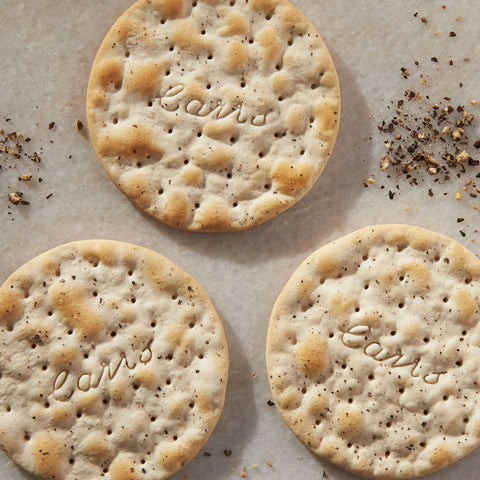 Carrs Table Water Crackers with Cracked Pepper - 4.25 oz. box, 12 per case