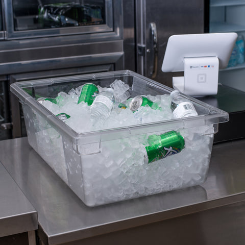 StorPlus™ CONTAINER FOOD STORAGE POLYCARNBONATE CLEAR 12.5 GAL 26X18X9