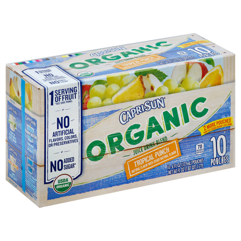 Capri Sun DRINK TROPICAL FRUIT PUNCH ORGANIC