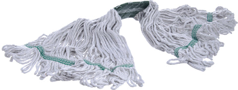 Flo-Pac® MOP HEAD MEDIUM GREEN BAND W/ LOOPED-END