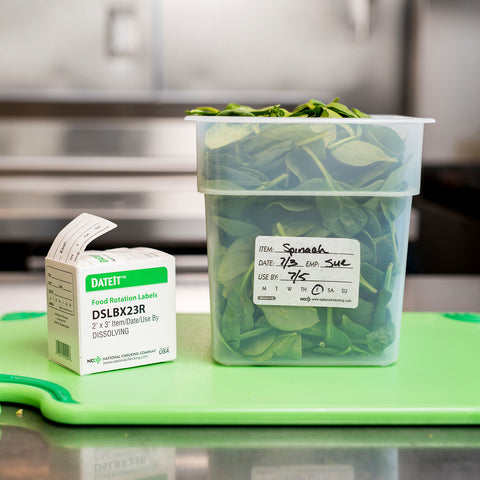 DateIt™ LABEL USE BY DISSOVABLE 2X3