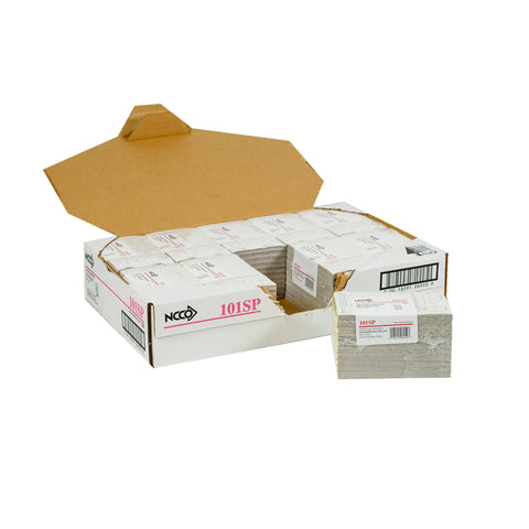 National Checking Company Carbonless Waitrpad Paper - 2 Part White, 13 Line, 3.4 x 5.63 inch -- 5000 per case.
