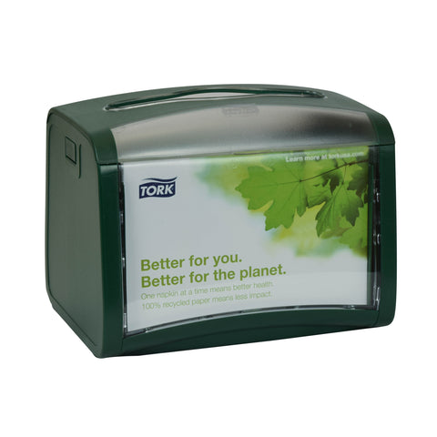 Tork Xpressnap® DISPENSER NAPKIN TABLETOP GREEN 6X8X6