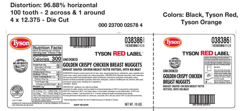 Chicken Breast Nugget Breaded Golden Crispy .71 Oz 38386-0928