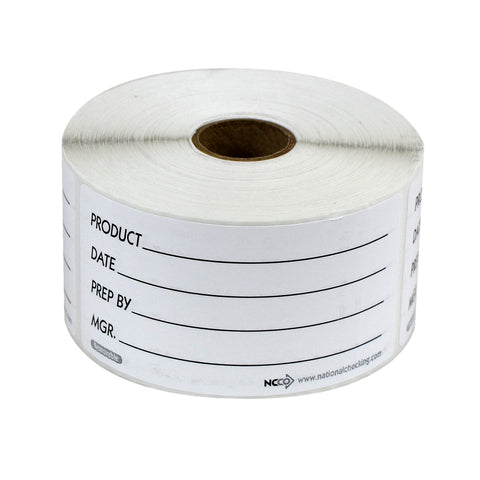 National Checking LABEL REMOVABLE SHELF LIFE 2X4