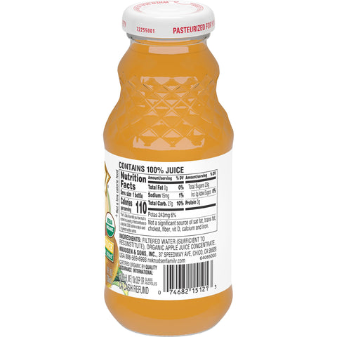 R.W. Knudsen Organic Apple Juice, 8 Fluid Ounce -- 12 per case