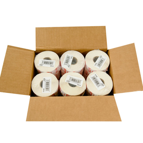 National Checking Company Dateit Red Trilingual Permanent Label - Wednesday, 1 x 1 inch -- 1000 per case.
