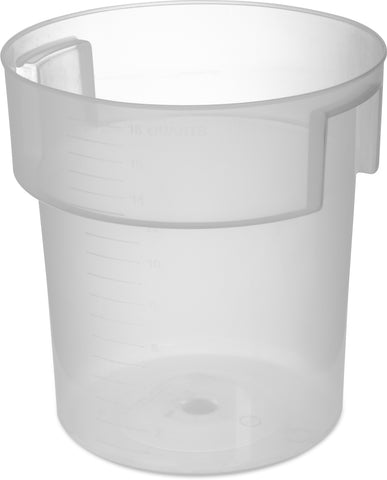 Carlisle BAINS MARIE FOOD STORAGE CONTAINER TRANSLUCENT 18 QT
