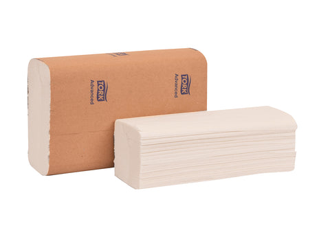 Essity Tork Soft 1 Ply Advanced White Multifold Hand Towel, 9 x 9.5 inch -- 4000 per case