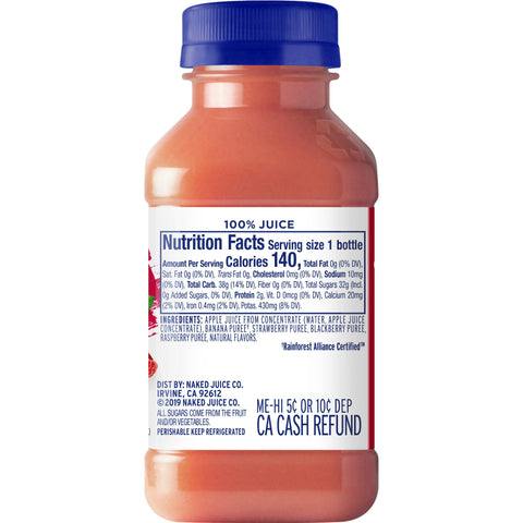 Pepsi DRINK NAKED JUICE BERRY BLAST PLASTIC BOTTLE
