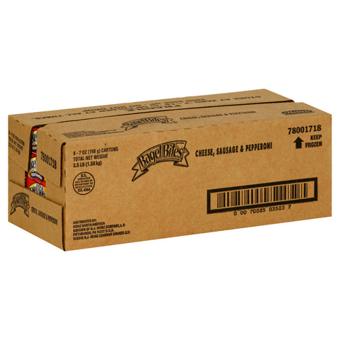 Bagel Bites Cheese, Sausage and Pepperoni Pizza Snack, 7 Ounce -- 8 per case