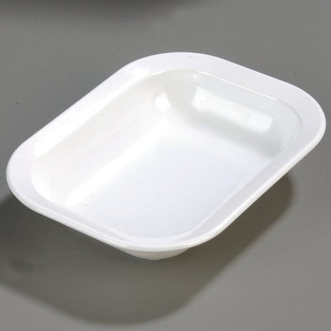 Carlisle BAKER SERVER RECTANGLE MELAMINE WHITE 28 OZ