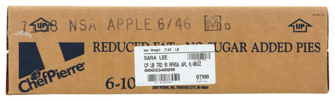 Sara Lee Chef Pierre Apple Pie, 10 inch -- 6 per case.