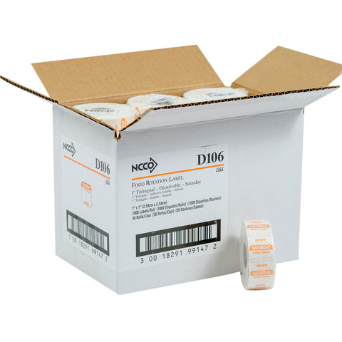 National Checking LABEL SAT 1X1 DISSOLVE-A-WAY