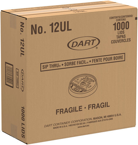 Lid White Sip Thru For 10j12, 12j12, 14j12, 14fj12, 12x12