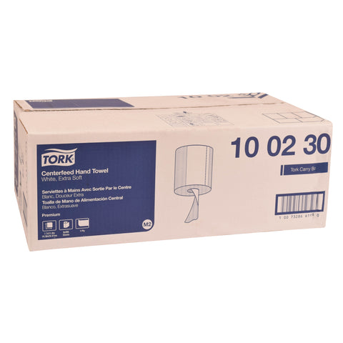 Tork White 1 Ply Centerfeed Molded Fiber Paper Wiper, 299.917 feet x 7.7 inch -- 6 per case