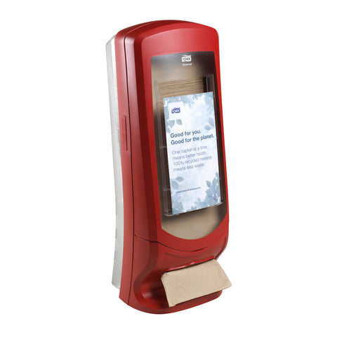 Tork Xpressnap® DISPENSER NAPKIN W/ STAND RED