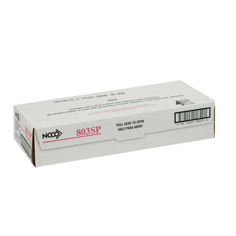 National Checking Company Carbonless Guest Check Paper - 2 Part White, 15 Line, 3.4 x 6.75 inch -- 50 per case.