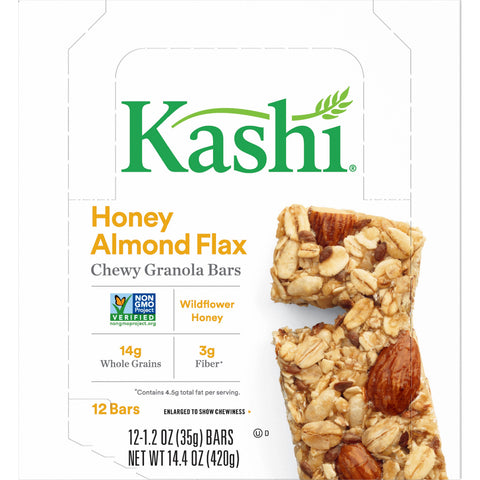 Kashi Honey Almond Flax Chewy Granola Bar, 1.2 Ounce -- 72 per case
