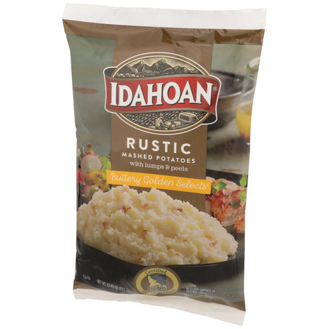 Idahoan Buttery Golden Selects Mashed Potatoes, 32.5 Ounce -- 8 per case.