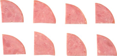 Bonici® HAM SLICED QUARTERED SMOKED NATURAL JUICE FC F2F