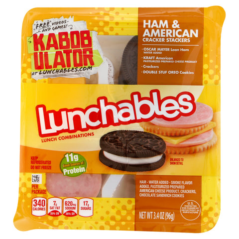 Oscar Mayer LUNCHABLE ENTREE HAM AMERICAN CHEESE & CRACKER