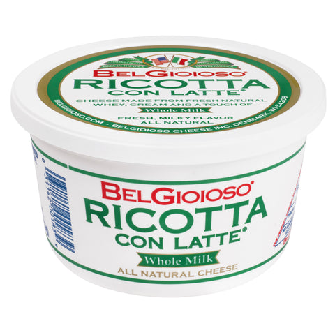 Belgioioso CHEESE RICOTTA WHIPPED WHOLE MILK CON LATTE 75% TUB