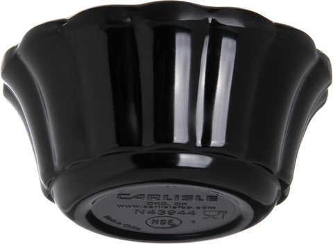 Carlisle RAMEKIN MELAMINE SCALLOP BLACK 3 OZ