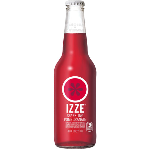 Izze JUICE POMEGRANATE SPARKLING GLASS BOTTLE