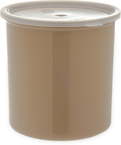 Carlisle CROCK POLY-TUF™ W/ LID BEIGE 2.7 QT