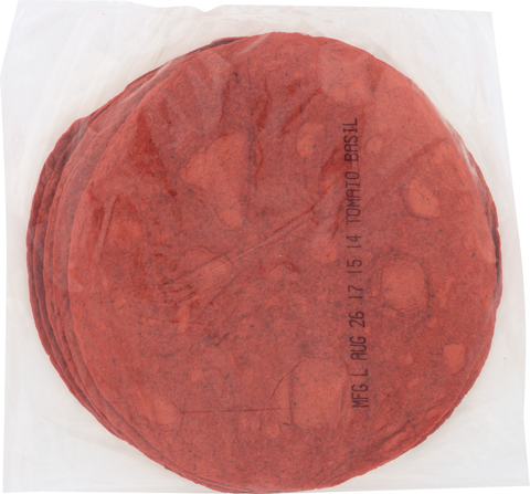 Mexican Original® TORTILLA WRAP FLOUR SUNDRIED TOMATO BASIL FLAVORED PRESSED 10