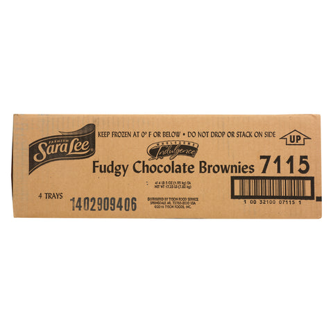 Sara Lee Wholesome Indulgence Fudgy Chocolate Brownie, 69 Ounce -- 4 per case.