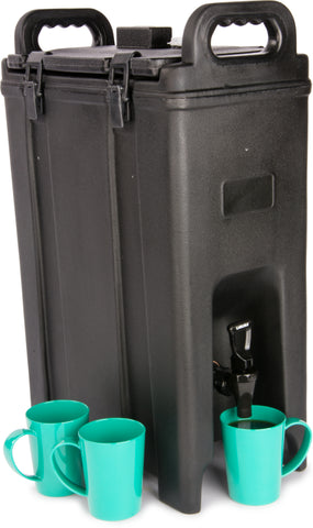 Carlisle SERVER BEVERAGE CATERAIDE™ LD INSULATED BLACK 5 GAL