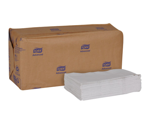 Tork Advanced Soft Minifold White 1 Ply Paper Dispenser Napkin, 13 x 12 inch -- 6000 per case