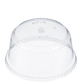 Solo® LID PLASTIC CLEAR DOME FLAT TOP