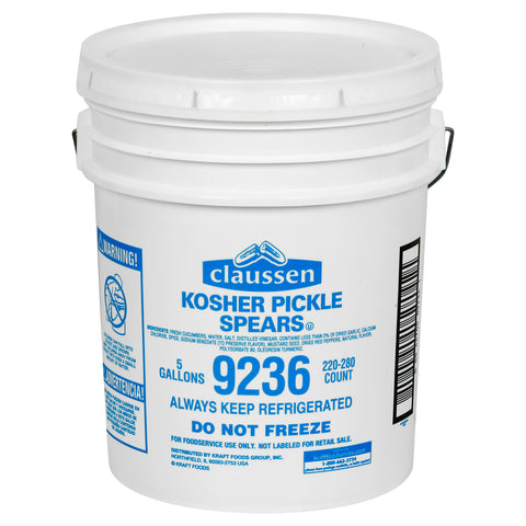 Pickle Kosher Spear Refrigerated 220-280 Ct