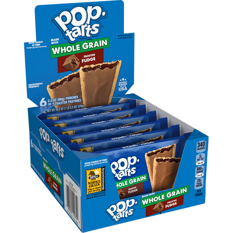 Kelloggs Pop Tarts Frosted Fudge Whole Grain Chocolate Toaster Pastry, 3.53 Ounce -- 72 per case.