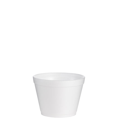 Container Foam White Food Squat 16 Oz