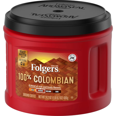 Coffee Ground Colombian Canister