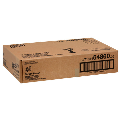 Kraft Oscar Mayer Louis Rich Sliced Turkey Bacon, 12 Ounce -- 16 per case.